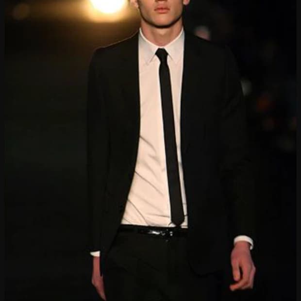 Dior homme silk skinny tie