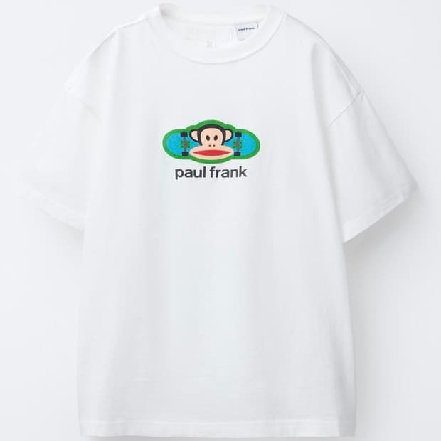 paul frank zara 콜라보 키즈 155기준 세미크롭 화이트