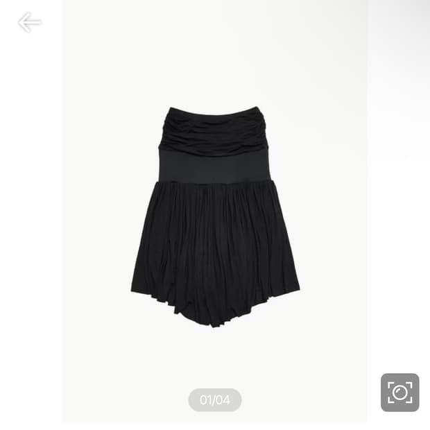 기마구아스 26SS carine midi skirt, black