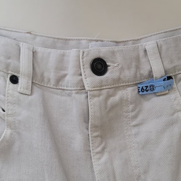 25fw 이자벨마랑 크림 데님워싱 와이드 팬츠