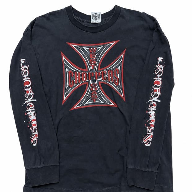 Vtg WestCoastChoppers devil longsleeve L