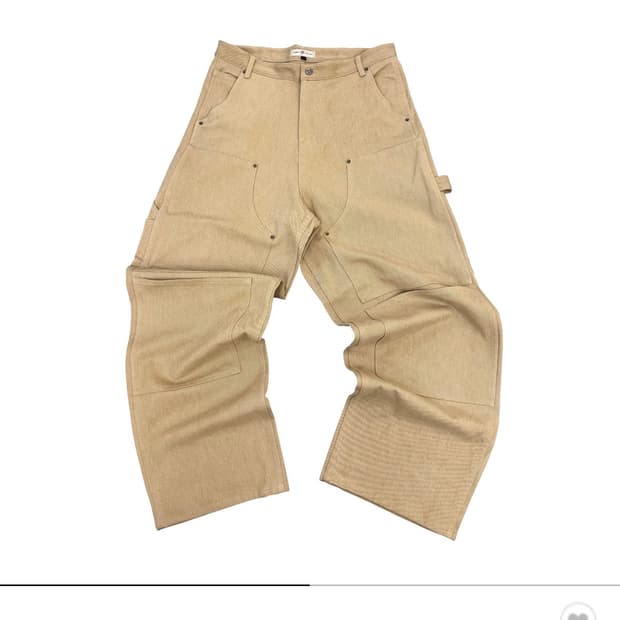 (1)아오이로 커트 더블 니 팬츠 탄 2025