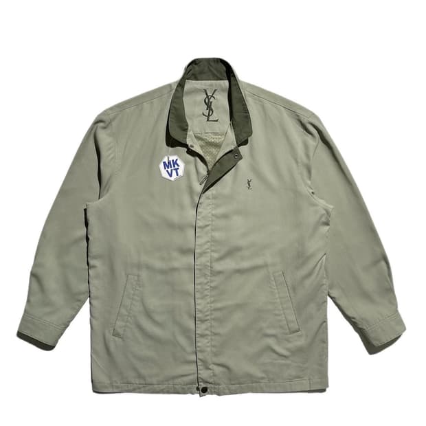 입생로랑 자수로고 폴리쉘 자켓