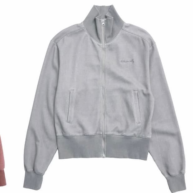 999휴머니티 high neck jersey zip up