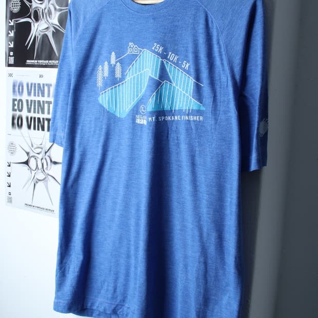 (L-2XL) 브랜드빈티지 반팔 티셔츠 USA 빅사이즈 블루-H30223