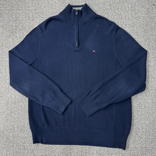 타미힐피거 하프집업 니트