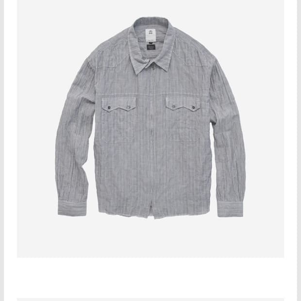 zip up shirts - striped gray