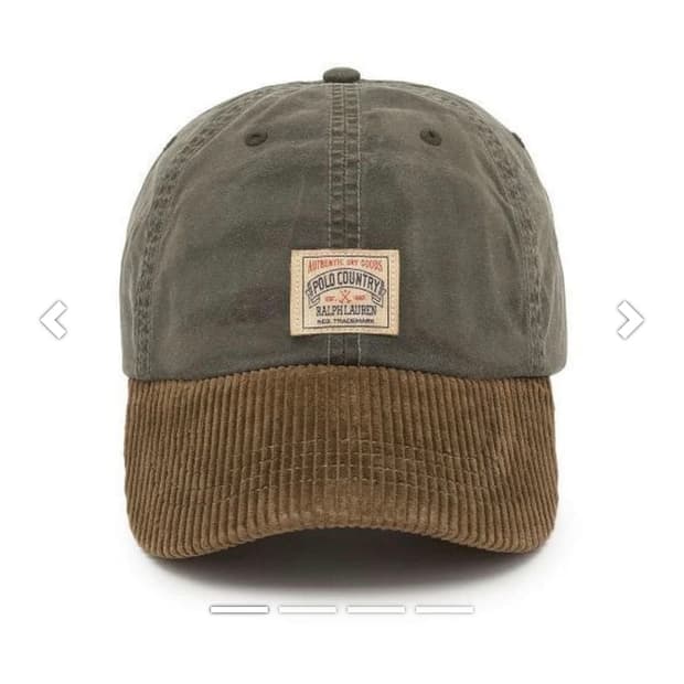 폴로 컨트리 오일클로스 코듀로이챙 볼캡