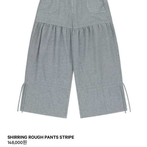 코이세이오  SHIRRING ROUGH PANTS STRIPE