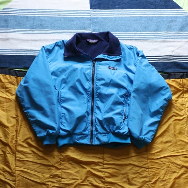 파타고니아 80s 쉘드 신칠라 자켓 아쿠아 블루 10