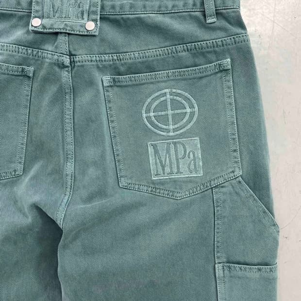 구해요)MPa PAINTER DENIM PANTS(EMERALD)