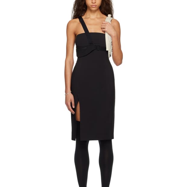혜인서 스트랩 미디 드레스