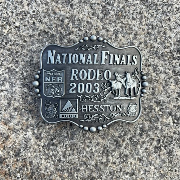 2003 Hesston NFR 컬렉터 웨스턴 버클