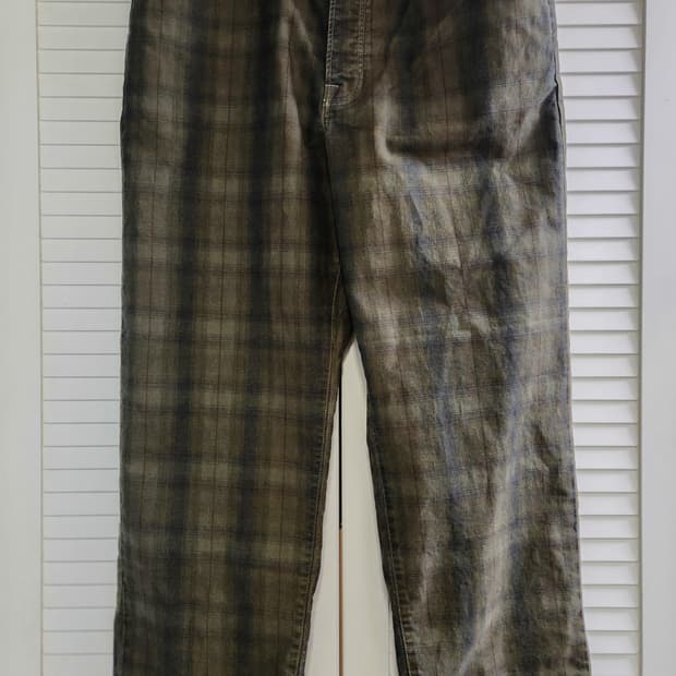 Stussy Washed Canvas Plaid Big Ol' Jean