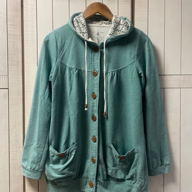 모리걸 하구미 후드집업 민트색 후드집업