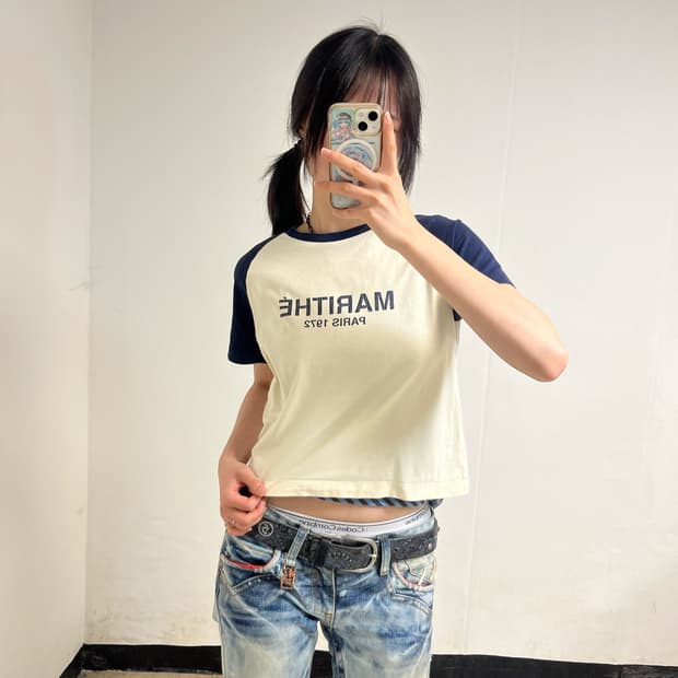 Marithé François Girbaud Raglan Tee