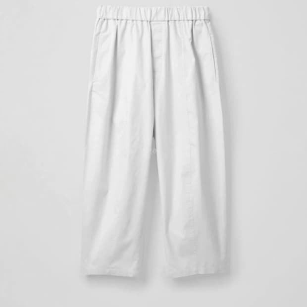 코스 COS 와이드 밴딩 팬츠 (화이트)