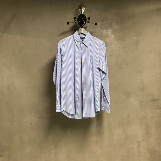 폴로 랄프로렌 스트라이프 셔츠 블루 XS