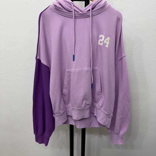 정품) SJYP 한섬 24 프린팅 오버핏 후드티 XS