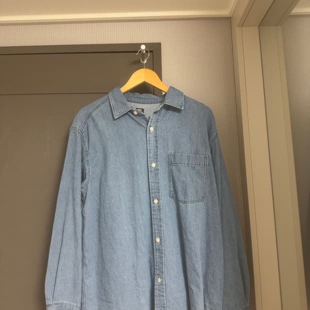 [L]유니클로 데님셔츠 새상품