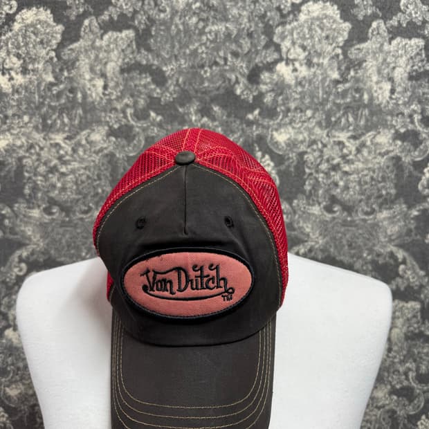 von dutch 본더치 레드 메쉬 볼캡
