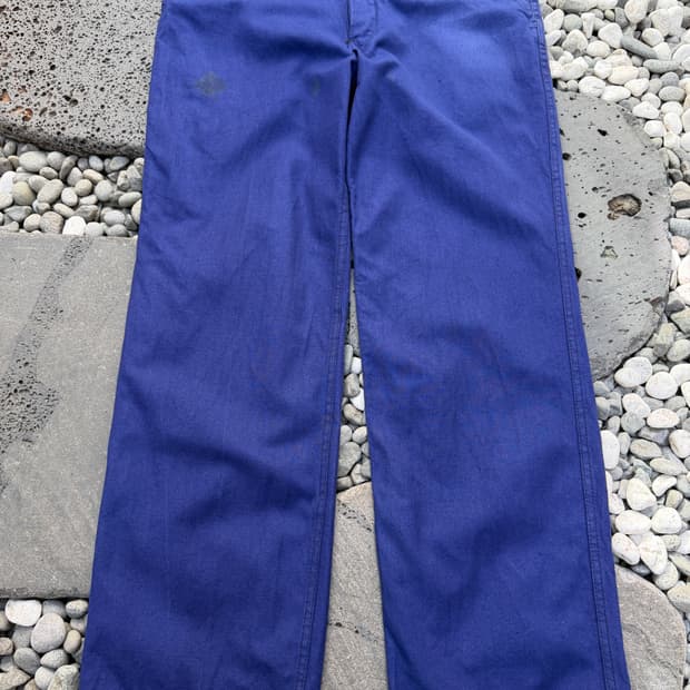 1970s Le Mont Carmel INK BLUE 프렌치워크팬츠