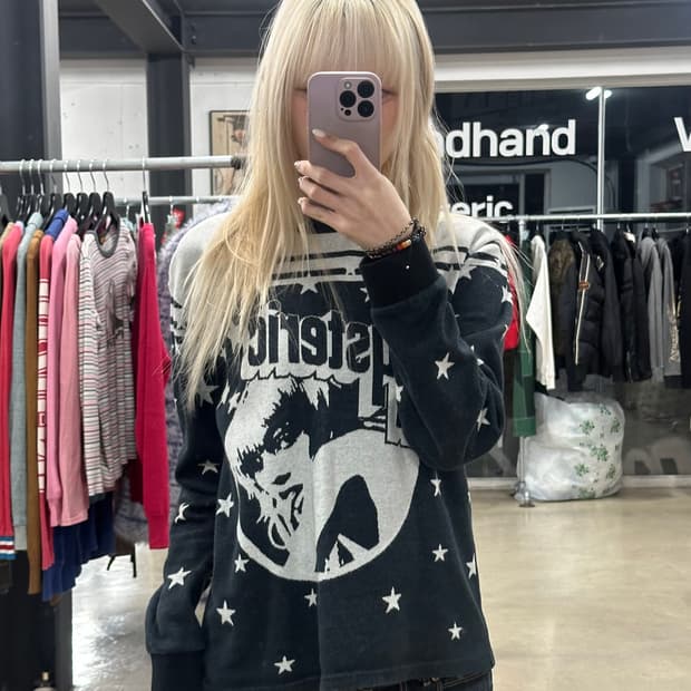 히스테릭 글래머 맨투맨 티셔츠