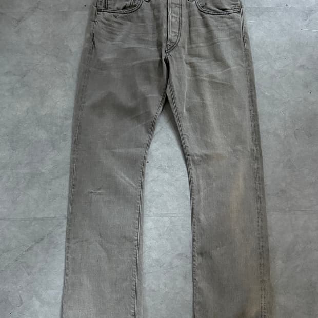 RRL 더블알엘 워싱 데님 그레이 팬츠