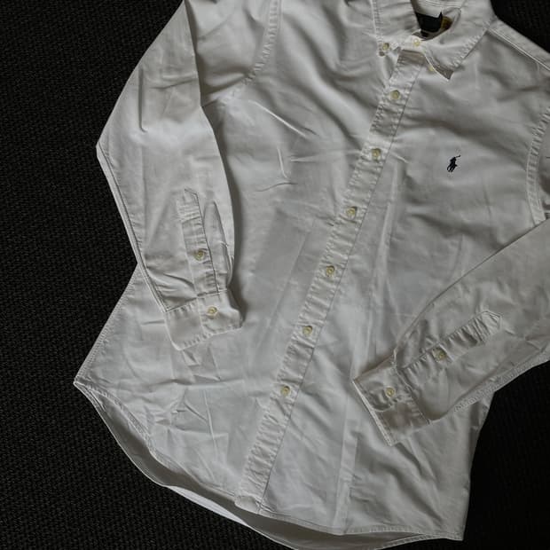 폴로랄프로렌 화이트 옥스포드 셔츠
