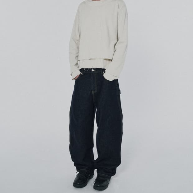  INDIGO BAGGY DENIM [RAW INDIGO]