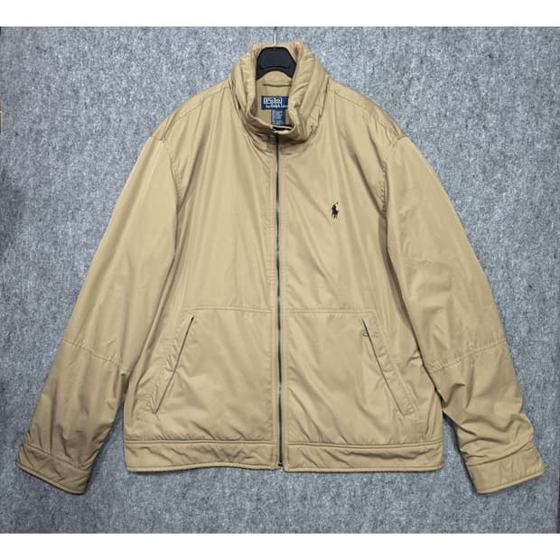 폴로 랄프로렌 00s 빈티지 플리스 안감 페리 블루종 집업 자켓 L