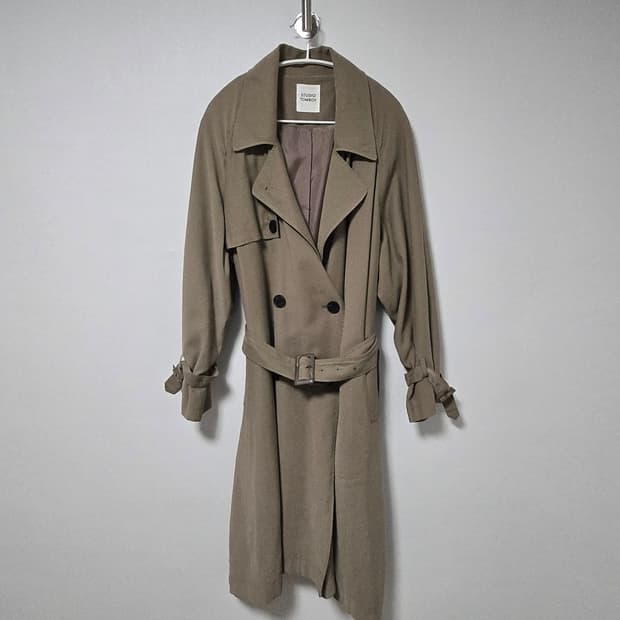 스튜디오톰보이 베이지 트렌치 코트 / 여자 코트/ 여성 코트 