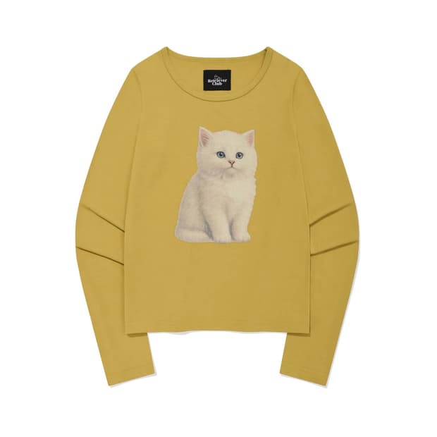 리트리버클럽 CAT SLIM LONG SLEEVE 고양이 롱슬리브