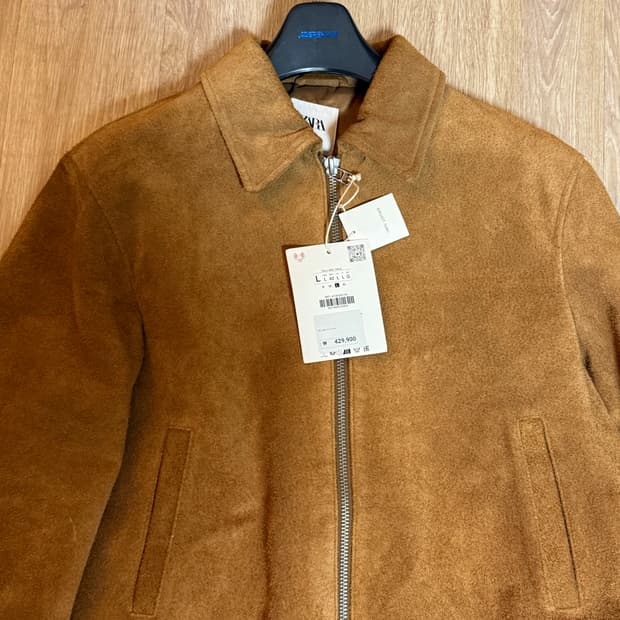 [L]자라 25ss Limited edition 스웨이드 가죽점퍼