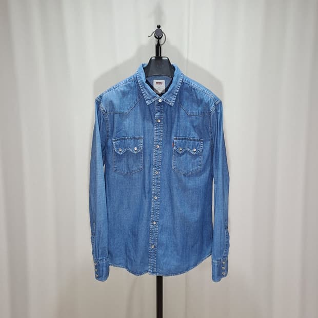 (택포) 리바이스 웨스턴 데님셔츠 110 B518