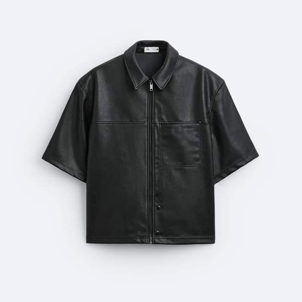 Zara 하프 슬리브 레자 셔츠
