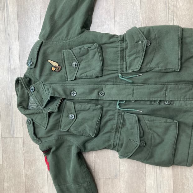 빈티지 누빔 파카