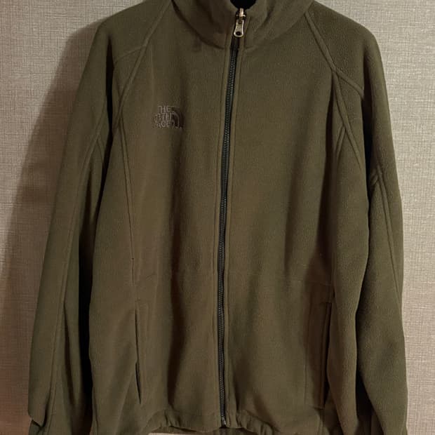 노스페이스 플리스 점퍼 M 카키