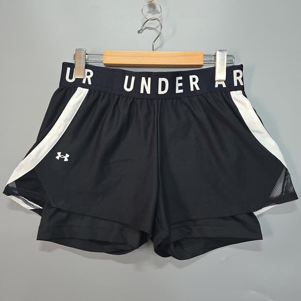 언더아머 여성용 UA 플레이 업 투인원 쇼츠 XL