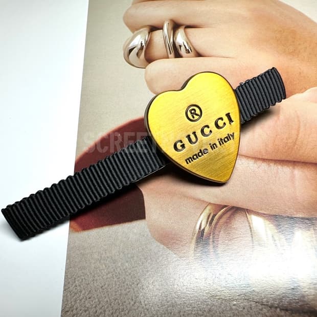 구찌 빈티지 헤어핀 골드