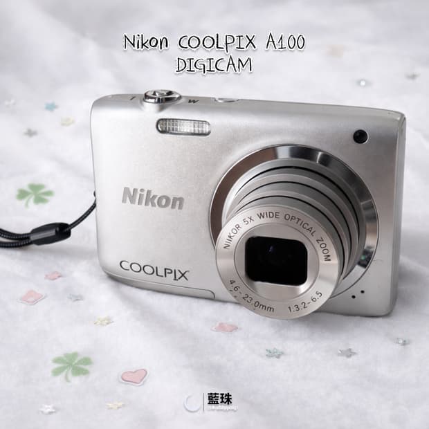 니콘 쿨픽스 A100 빈티지 레트로 디카 디지털카메라 실버