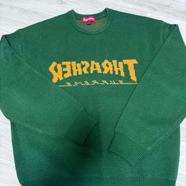 슈프림x트레셔 L 니트 스웨터