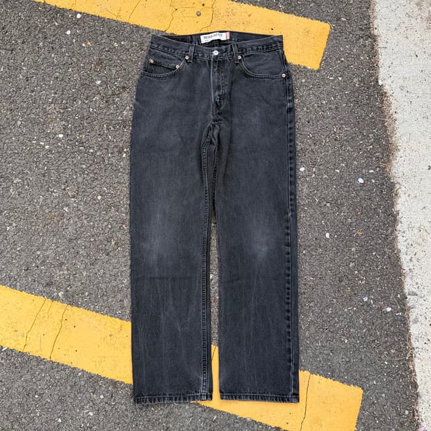 00s 빈티지 리바이스 505 블랙 흑청