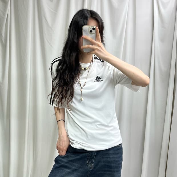 Adidas white T-shirts