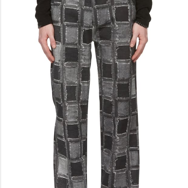 엔더슨벨 패치워크 데님 팬츠