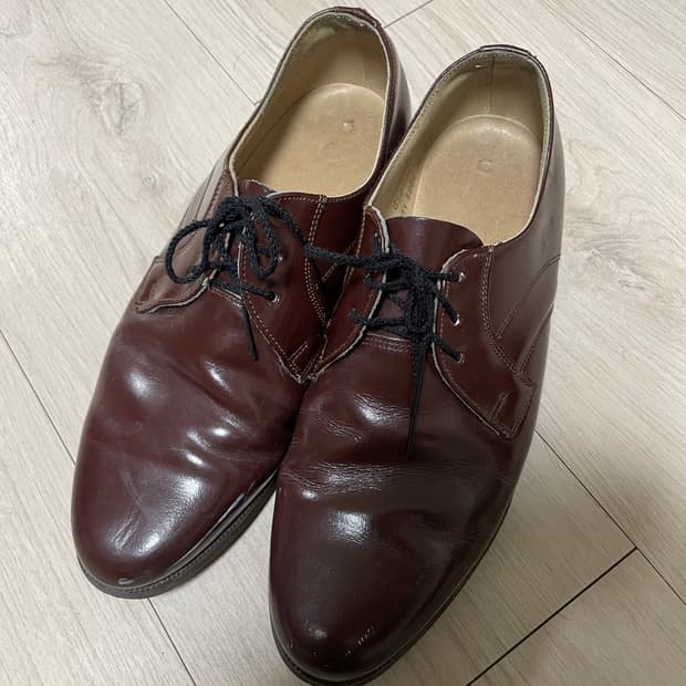 오리지널 체코군 버건디 더비슈즈 265