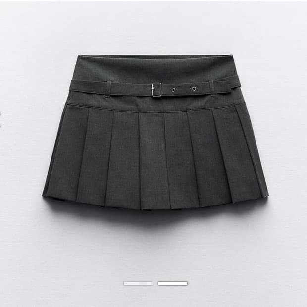 자라 zara 박스 플랫 스커트 xs 24