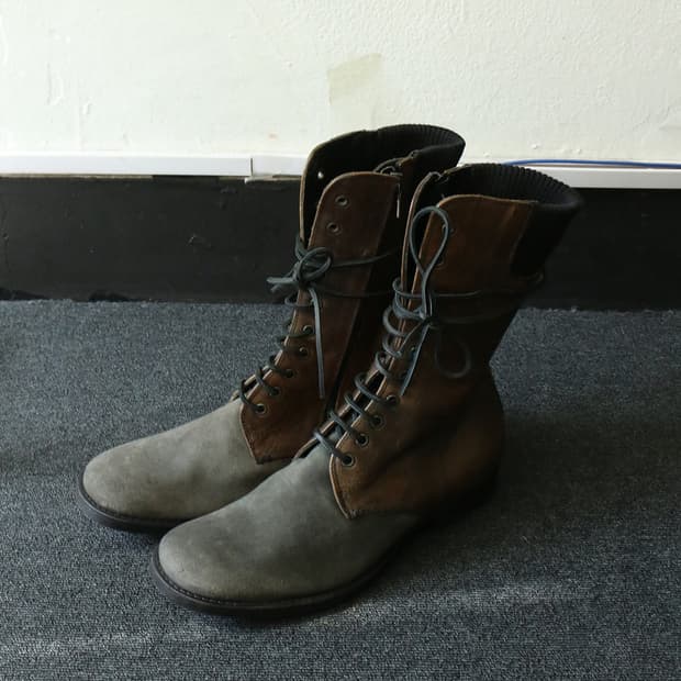 닐 바렛 레이스업 컴뱃 부츠 