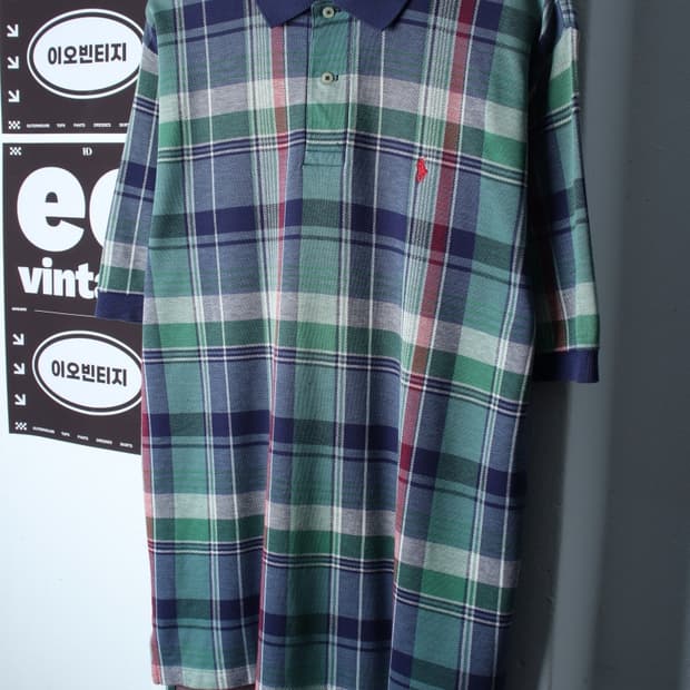 (L-2XL) 폴로 랄프로렌 반팔 카라 티셔츠 USA 체크-H36356