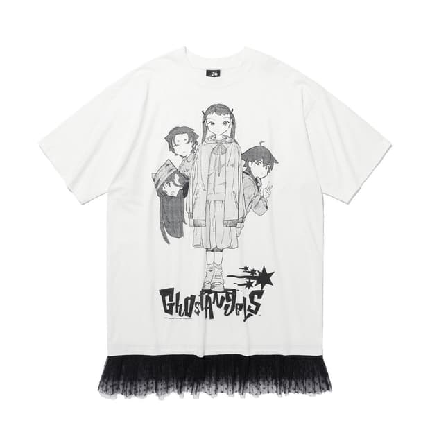 나이스고스트클럽 angels lace hem line big tee